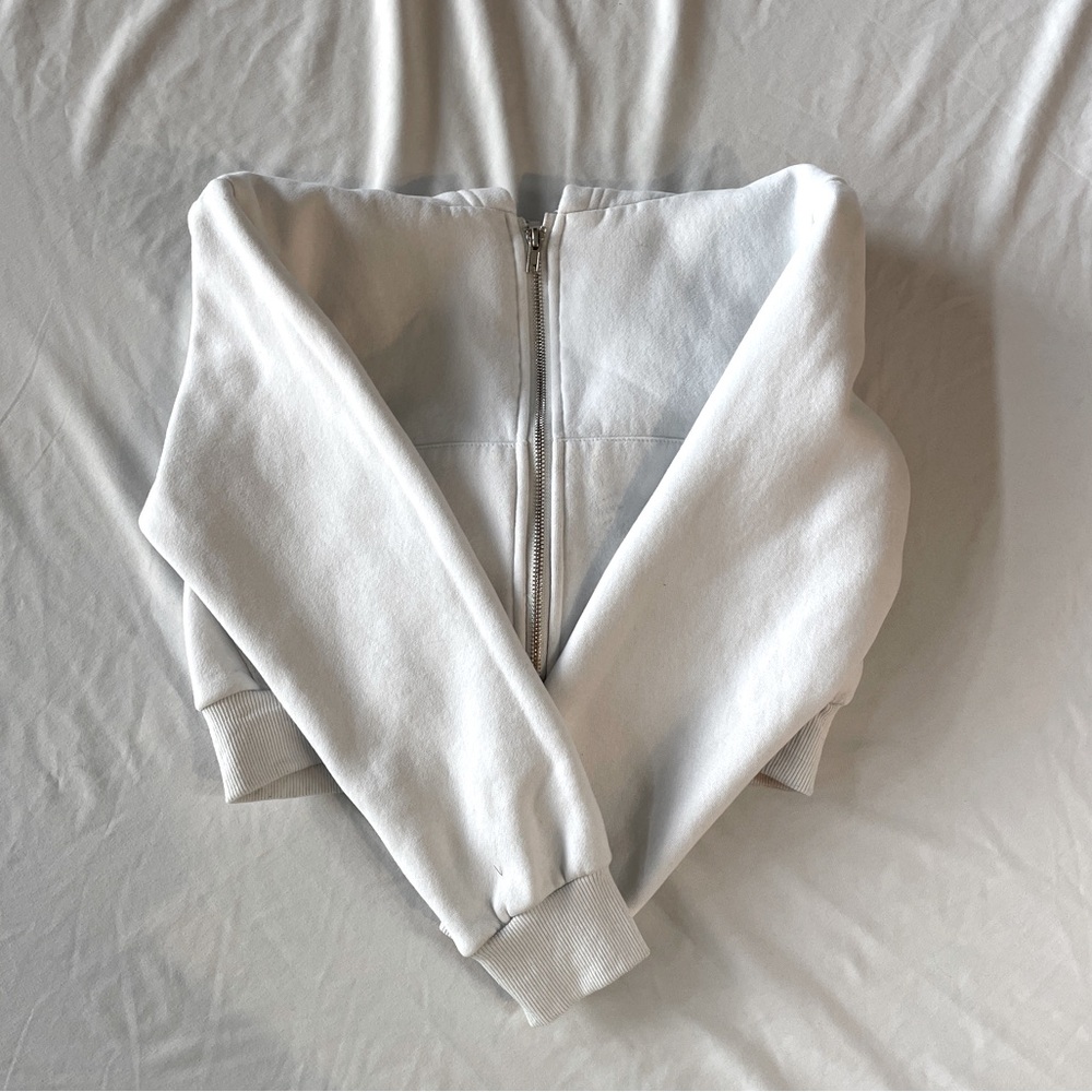 SHEIN cropped zip up hoodie